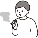 Man Smoking A Cigarette SVG Icon